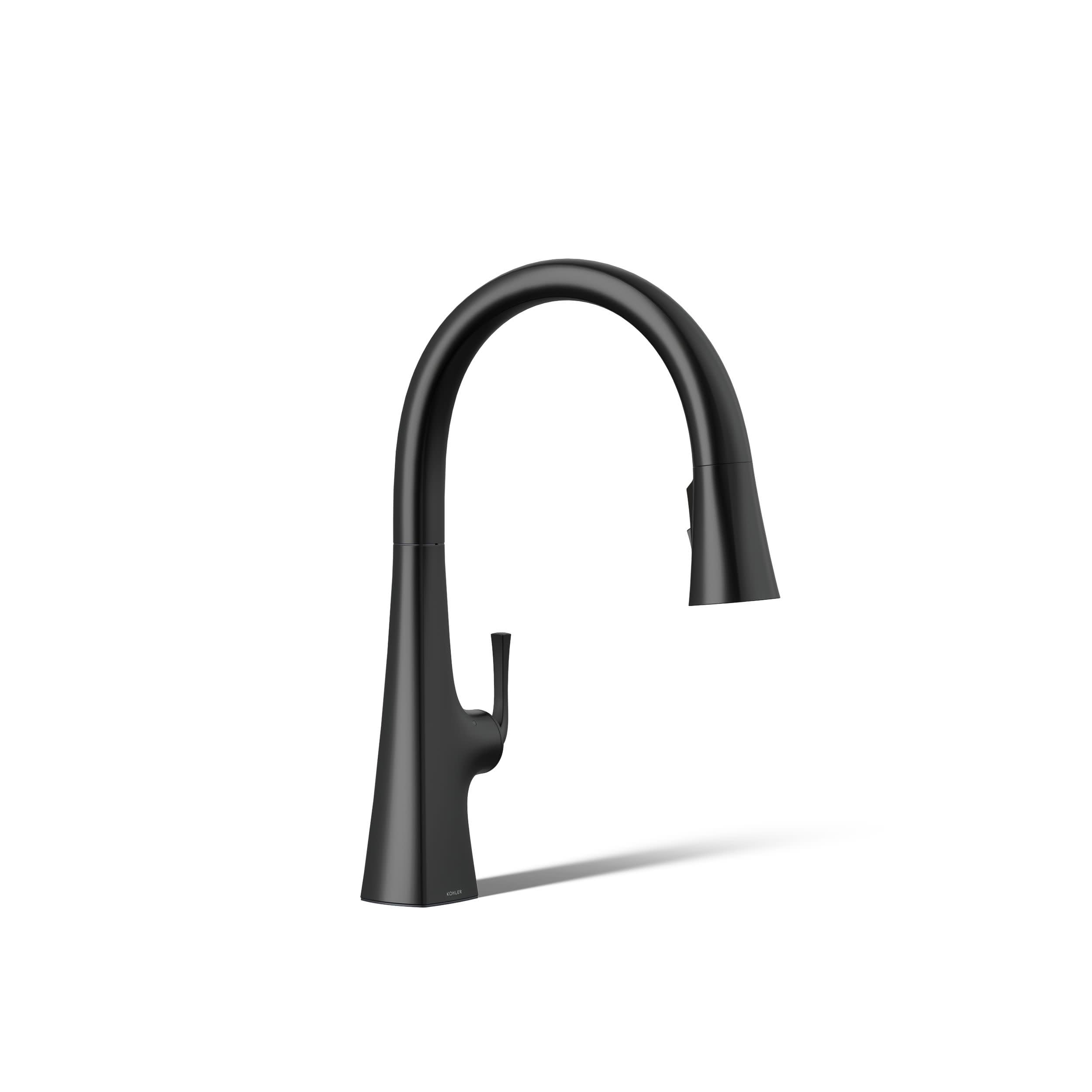 k Kohler K-22068-BL Graze Kitchen Sink Faucet, Matte Black - Amazon.com
