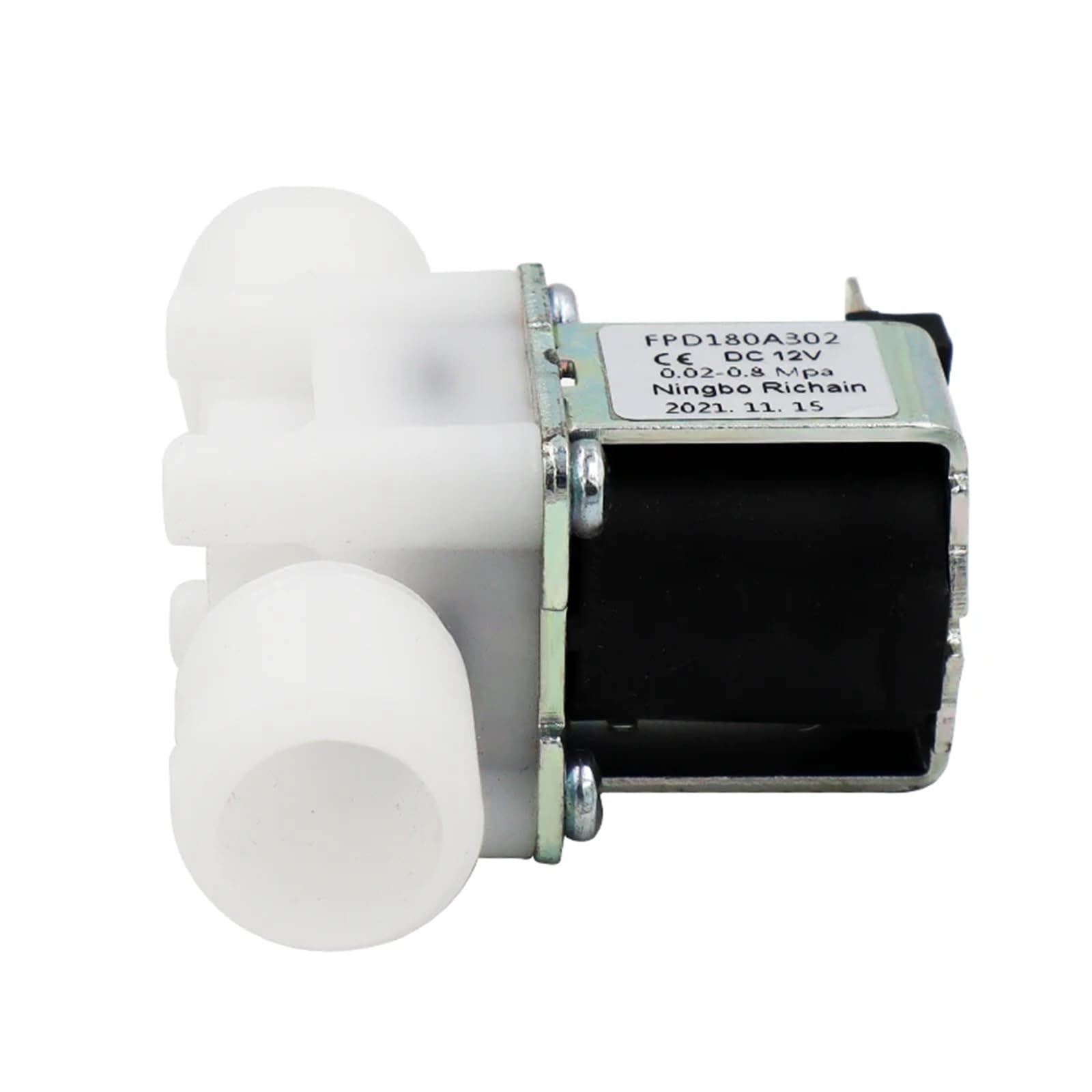 1 szt. tworzywo sztuczne 12 V 24 V 220 V elektryczny magnetyczny zawór regulacyjny zawór elektromagnetyczny normalnie zamknięty 1/2" (DC-12 V)