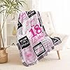 18th Birthday Gifts for Girls, 18 Year Old Girl Birthday Gifts, Birthday Gifts for 18 Year Old Girl, 18th Birthday Gifts for Her/Daughter, 18th Birthday Decorations for Girls Throw Blanket 60x50 Inch #4