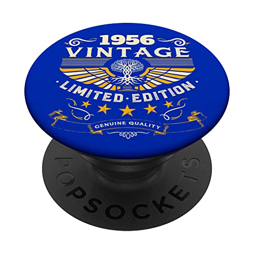 Retro 1956 Birthday Pop Socket divertido regalo de cumpleaños 1956 1956 PopSockets PopGrip Intercambiable