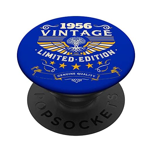 Retro 1956 Birthday Pop Socket divertido regalo de cumpleaños 1956 1956 PopSockets PopGrip Intercambiable