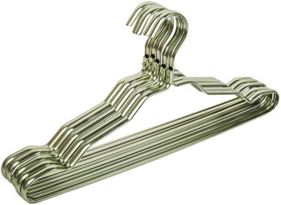 10 Pcs Clothes Hangers Aluminum Alloy Hangers Home Anti-Slip Drying Rack Coat Hanger