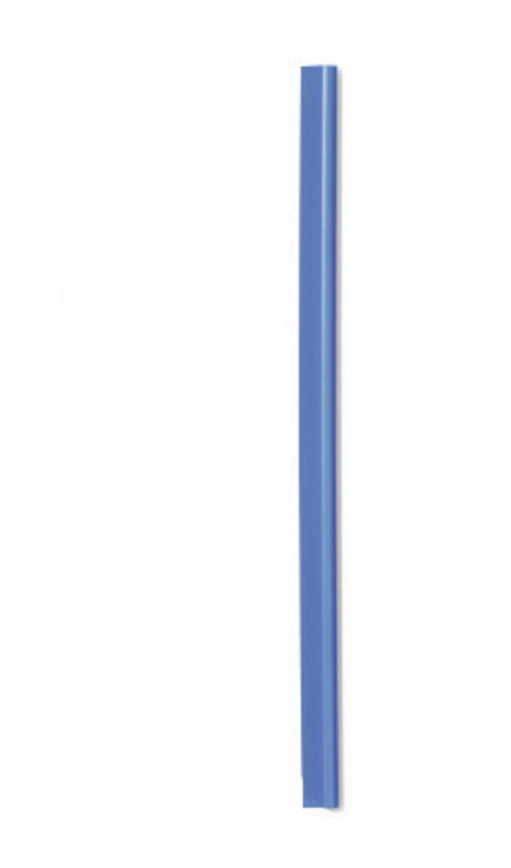 Durable A4 Spine Bar 6mm Blue - Pack of 50 - Quick and Easy Binding for Unpunched Documents - Holds Up to 60 A4 Sheets