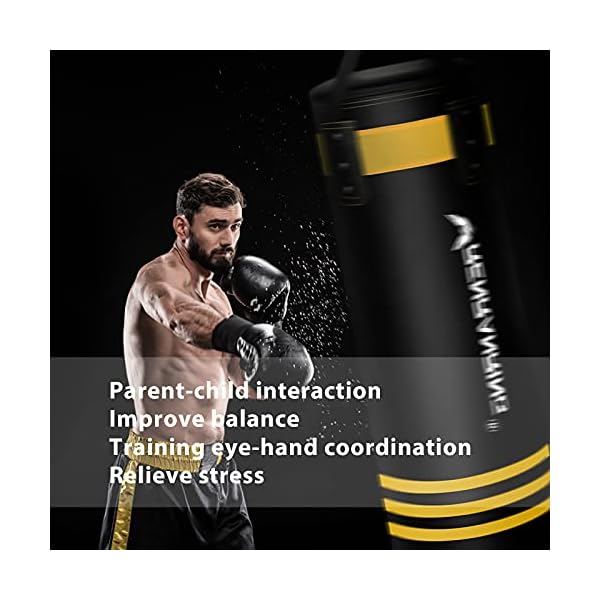 Punching Bag - Heavy Hanging Boxing Bags for Adults, Boxing Equipment, Heavy Punching Bags Set with Expansion Screw, Ceiling Hook for Home Gym Training MMA, Kickboxing, Muay Thai, Karate
