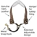 adorence Leather Saxophone Neck Strap - (Ergonomic, Breathable, Metal Swivel Snap Hook) Sax Neck Strap for Alto Tenor -Brown
