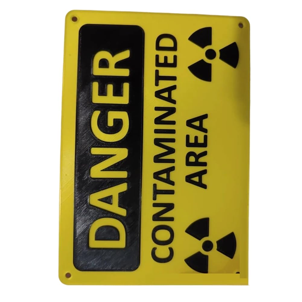 Segnale di pericolo per area contaminata da radiazioni nucleari/pericolo, facile da usare