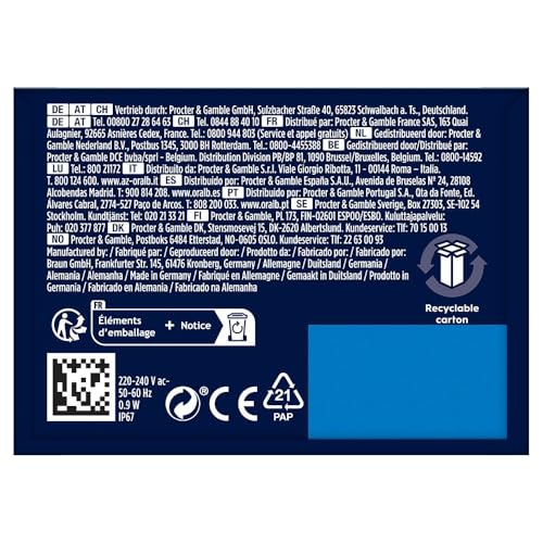 Oral-B Pro Series 3D Elektrische Zahnbürste, Weiß, 1 3D-Reinigungsbürste, entfernt Zahnbelag, 3 Putzmodi, Timer, wiederaufladbar – Bild 8