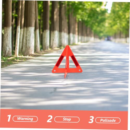 Kit de señales reflectantes triangulares para auto 2 sets miniatura 7