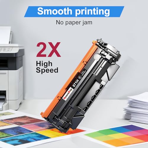 Image of 071H 071 Toner Cartridge with Chip Replacement for Canon 071 Black Toner Cartridge for Canon ImageCLASS LBP122dw MF273dw MF272dw MF275dw LBP120 MF270 Printer (Black,1 Pack)