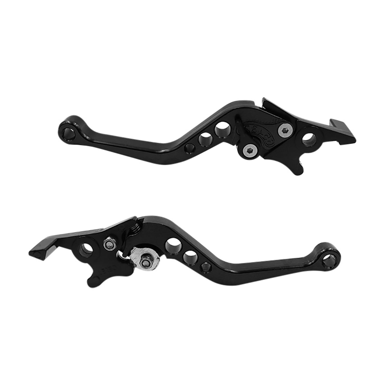 Onmaweyb Black Brake Clutch Lever Bike 2 Pcs Universal Cnc Alloy Motorcycle Brake Handle Adjustable Size Moto Motorbike Modification Clutch Drum Lever(Black)