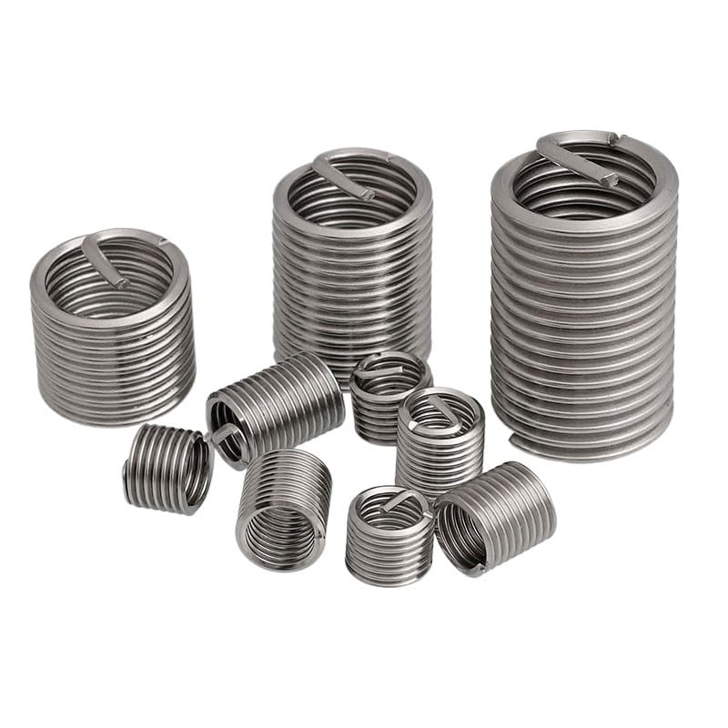 Inserto de reparación roscas, 50 piezas M12, casquillo tornillo, insertos alambre x 1,5 2, D, inserto rosca, manguito acero inoxidable A2