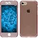 Produktbild PhoneNatic Case für Apple iPhone 8 Hülle Silikon rosa 360° Fullbody Cover iPhone 8 Tasche Case