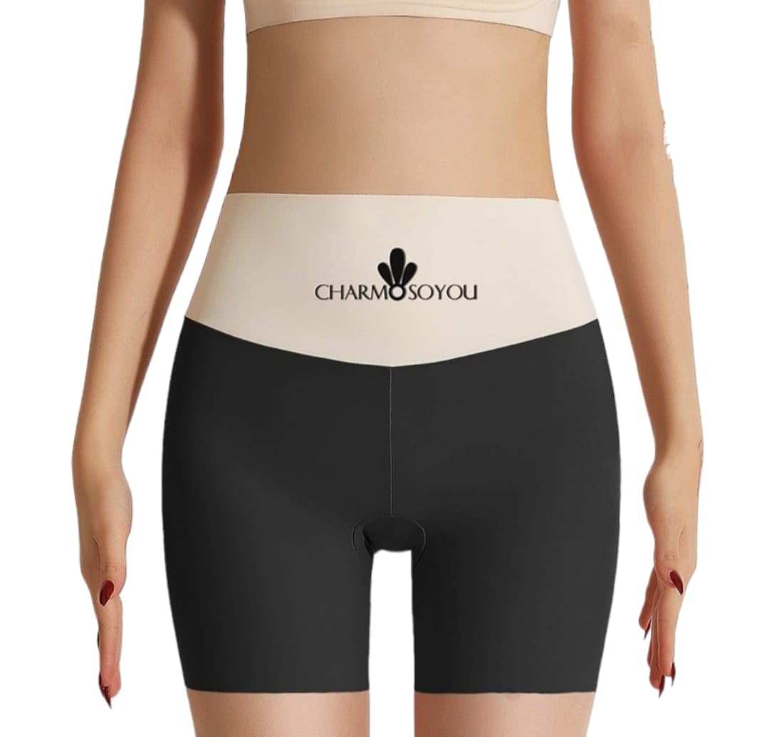 Women’s High Waist Tummy Control Seamless Smooth Safety Panties/Under Skirt Cycling Shorts. Colour Black, Skin, Brown (Size M to XL)
