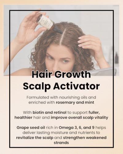 Image of Hair Growth Serum Scalp Stimulator for Fuller-Looking Hair & Healthy Scalp