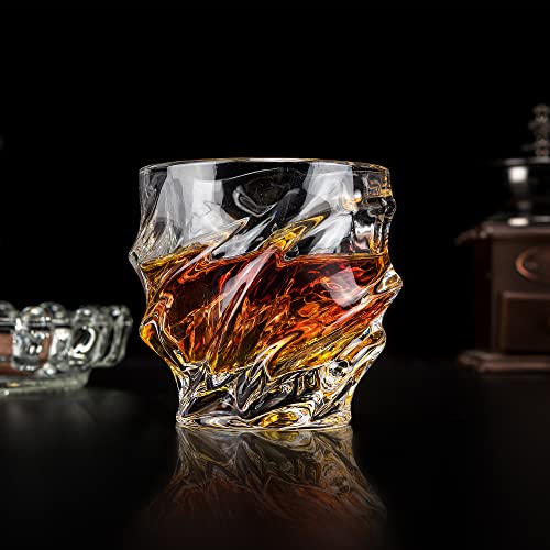 KANARS Old Fashioned Whiskey Glasses - Set of 2 Bourbon Glass 10 oz with Luxury Box - Ultra Clear Crystal Rocks Barware for Scotch, Irish Whisky, Rum and Cocktail - Image 5