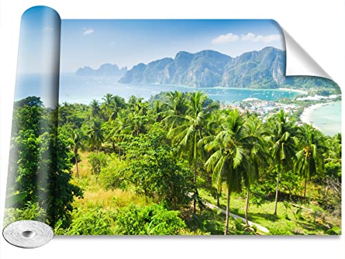 Papier Peint Paysage Marin Tulup Auto-Adhésif pour Rénover Facilement un Mur Abîmé sans Colle - 2
