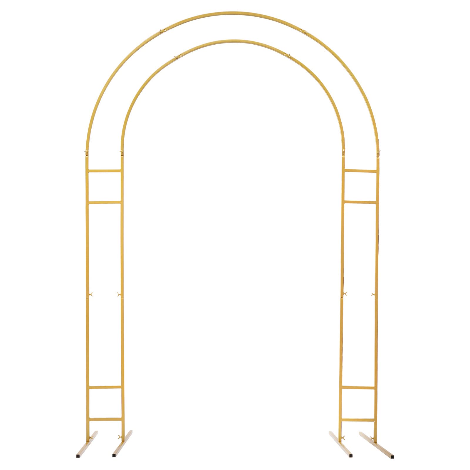 Metalen bruiloft boog frames set van 2 gebogen ballonboog achtergrond standaard voor ceremonie feest verjaardag verjaardag baby shower binnen/buiten bloemen evenement decor zwart 150 cm 180 cm