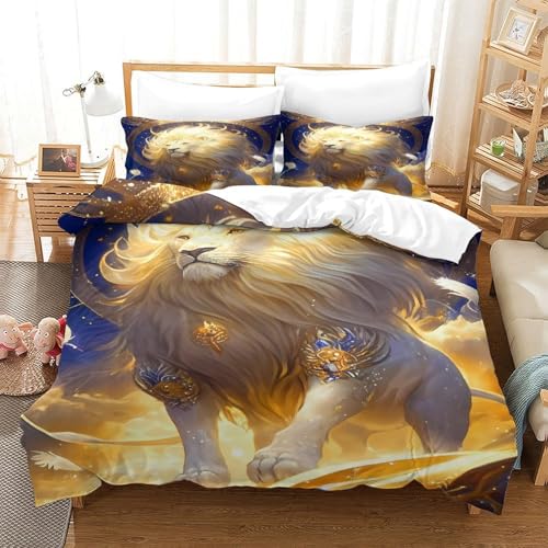 Housse de couette 3D art du visage mystique lit super king parure microfibre
