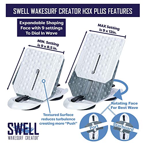 image for SWELL Wakesurf Creator H3X Plus - The Best Wake Shaper - Extendable Le