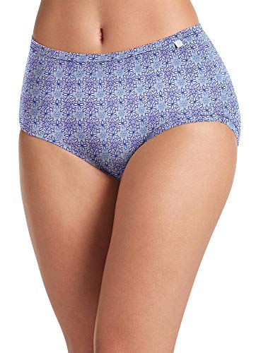 Jockey Women's Underwear Supersoft Brief - 3 Pack, Crochet Tile/Soft Lilac/White, 8