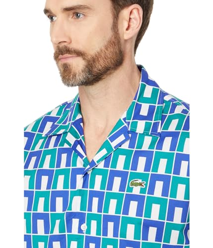 Lacoste Men's Short Sleeve Relaxed Fit Woven Shirt3