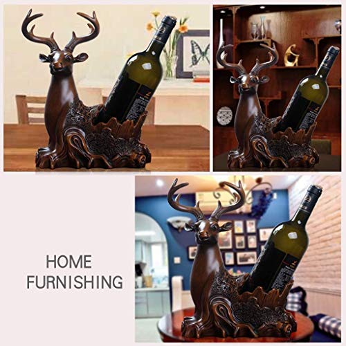 Soporte para botellas de vino de resina decorativo miniatura 5