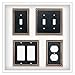 Franklin Brass Classic Beaded (3-Pack) Outlet Covers Bronze w/Copper Highlights 1-Gang Wall Plate Single Duplex Switch Plates Electrical Guard W35059V-VBC-C