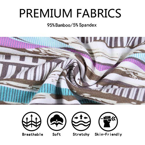 JINSHI Men's Underwear Long Boxer Briefs Underpants The Boxer for Men Breathable Bamboo Viscose Pack2