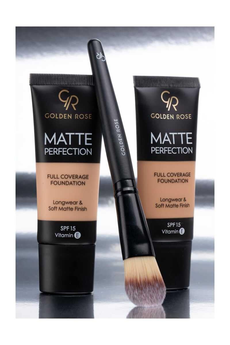 Golden Rose Matte Perfection Foundation - Warm 06 - Yoğun Kapatıcı Mat Fondöten