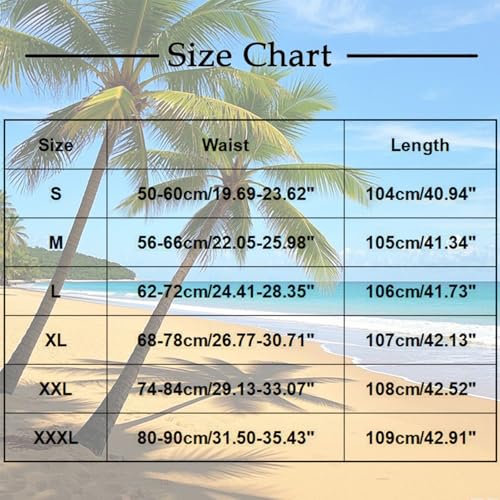 TANGNADE Womens Skirts Summer Boho Smocked Flowy Tiered High Waisted A Line Beach Skirt Cover Up Hawaiian Outfits3