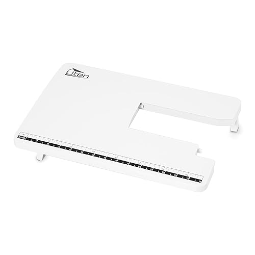 AGM Mesa de extensión para máquina de coser compatible con máquina de coser 2685A, color blanco