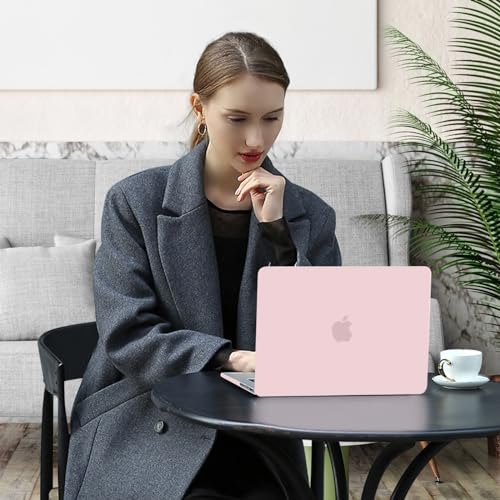 Image of MOSISO Compatible with MacBook Pro 16 inch Case 2025 2024 2023 2022 2021 M4 M3 M2 M1 A3403 A3186 A2991 A2780 A2485 Pro Max, Plastic Hard Shell&Keyboard Cover&Screen Film&Storage Bag, Rose Quartz