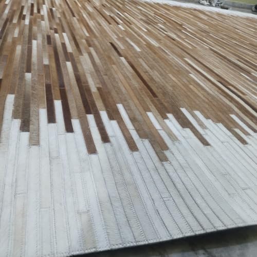 Tapete rectangular de cuero Cowhide premium 3 x 5 ft miniatura 6