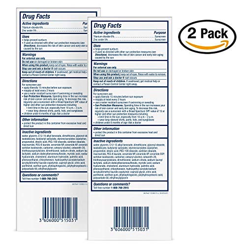 Cerave 100% Mineral Sunscreen Spf 30 | Face Sunscreen With Zinc Oxide & Titanium Dioxide For Sensitive Skin | 2.5 Fl Oz, Pack Of 2 #TOP1