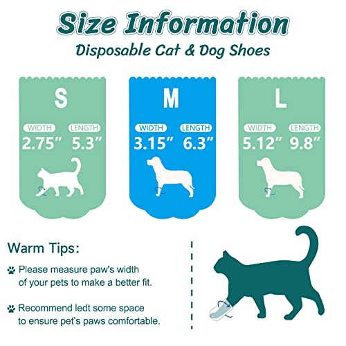 Pet Soft Dog Boots - Disposable Dog Booties Paw Protectors Doggie Shoes, Keep Pet Clean Outdoor Waterproof For Puppies Small Dogs, 20Pcs Small #TOP5