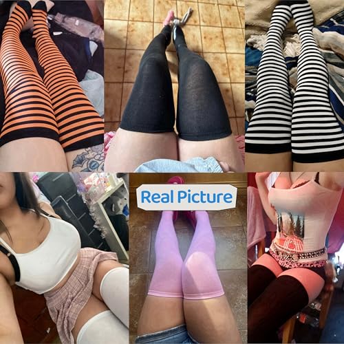 Plus Size Thigh High Socks for Thick Thighs-Women Knit Extra Long Over Knee High Sock Leg Warmer Fashion Comfort4