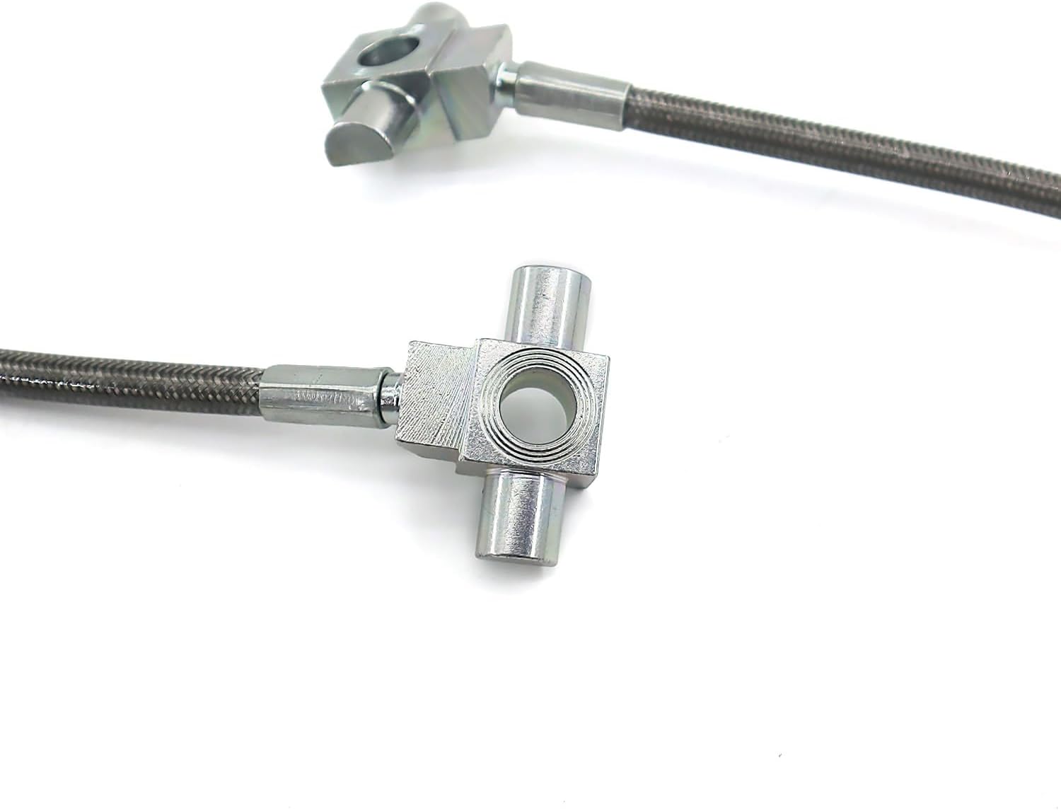 Front Stainless Brake Lines Compatible With 1971-1987 Chevy GMC C/K 10 15 20 K5 Blazer 4-6" Lift