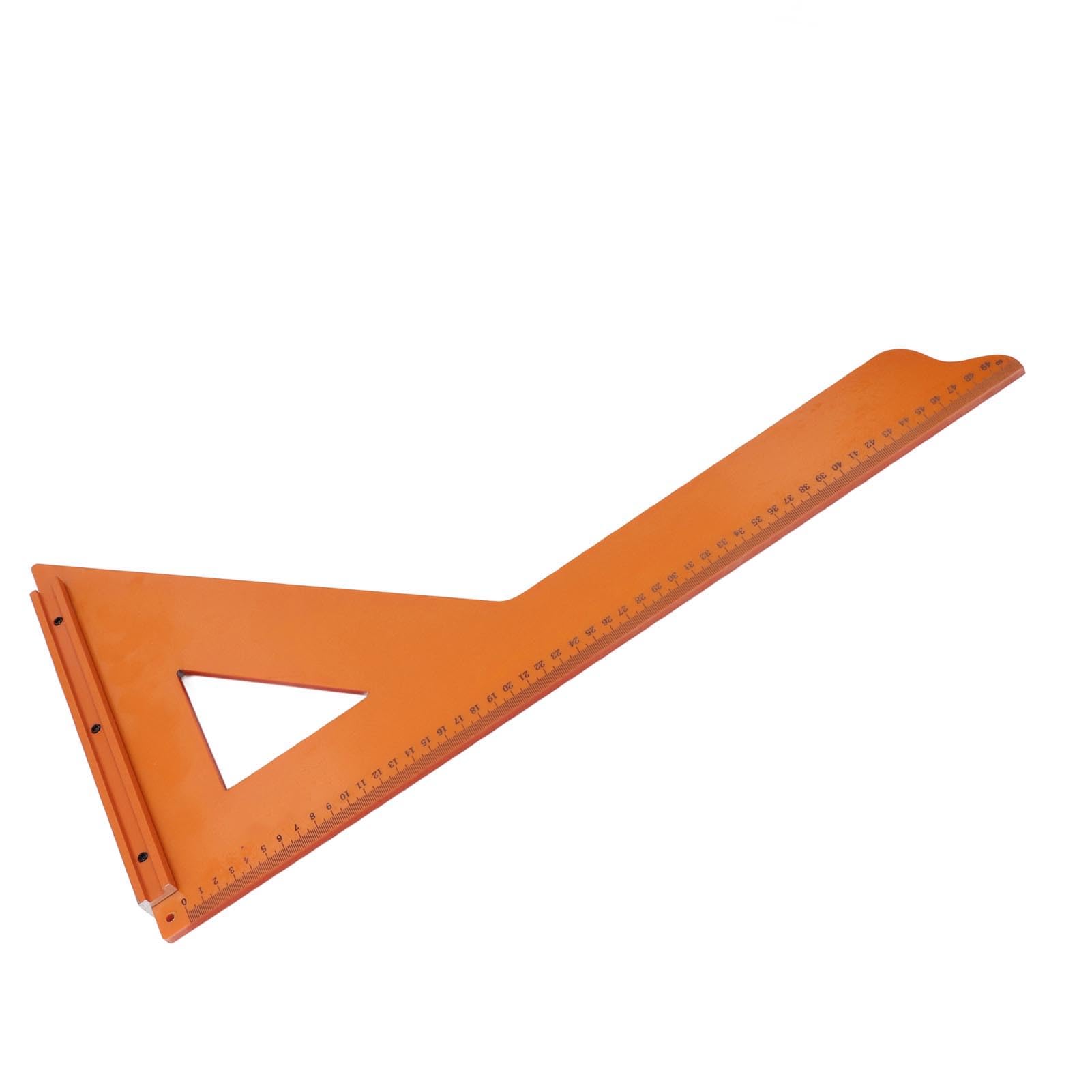 Règle triangulaire de positionnement professionnelle pour le travail du bois Règle carrée à 90 degrés Outil de mesure des plastiques techniques durables pour les charpentie