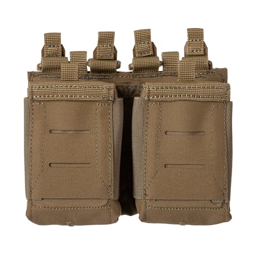 5.11 Tactical Flex Double AR Mag Pouch 2.0 - Versatile Flex-HT Mounting Holster, Concealed Retention, Waterproof Straps, 1 SZ, Style 567542