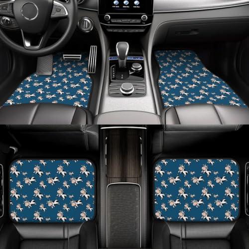 Alfombrillas de coche con patrón de vacas para viajes en familia y protección de diario 6