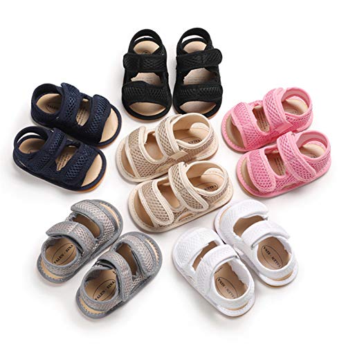 Image of RVROVIC Baby Boys Girls Sandals Premium Soft Anti-Slip Rubber Sole Infant Summer Outdoor Shoes Toddler First Walkers