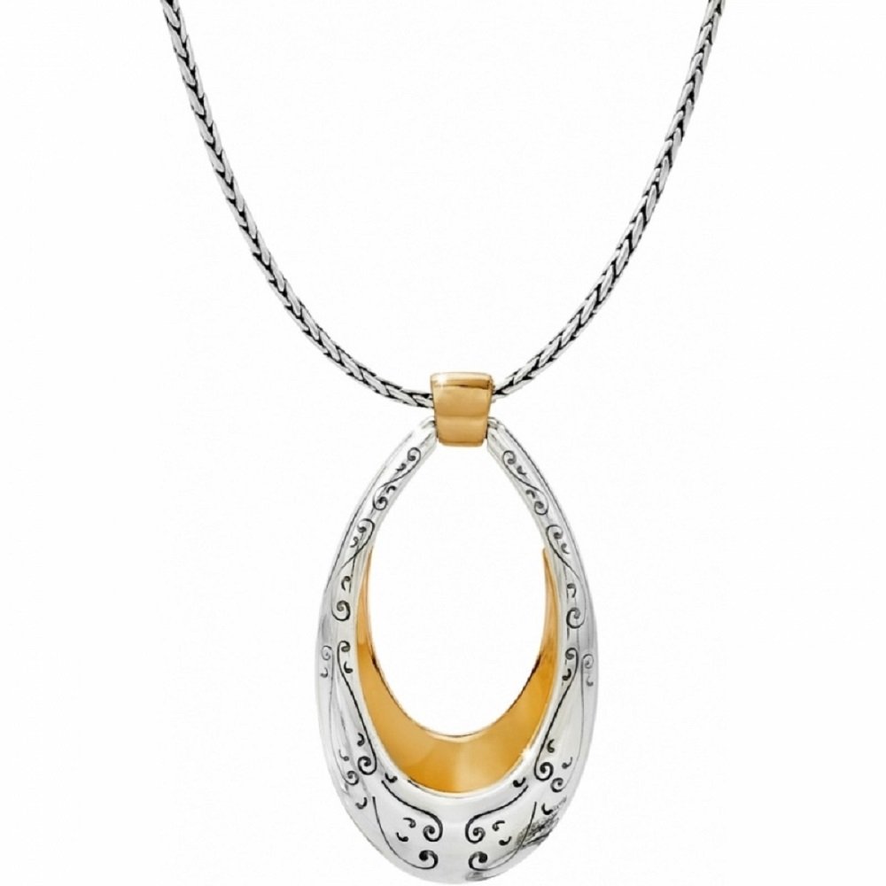 Venezia Silver Gold Plated Pendant Necklace