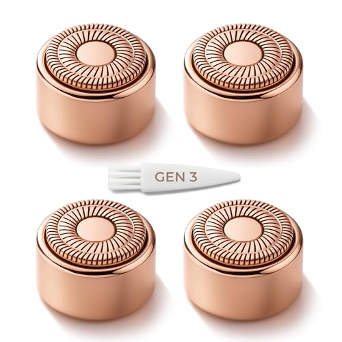 Image of Gen3 Replacement Heads Generation 3 for Finishing Touch Flawless Facial Hair Removal for Women, Also fits Profeir innobeaut gurelax EVIEY KRADAA VISOFO bikurpia Hair Remover Razor (Set of 4)