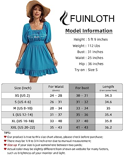 Robe d'été fluide col carré masquant les bras avec manches bouffantes - 6