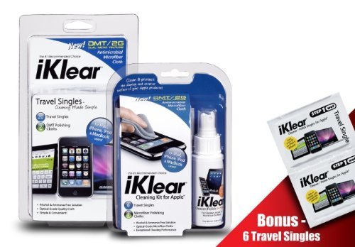 iKlear iPod Cleaning Kit and iKlear Travel Singles Combo Pack