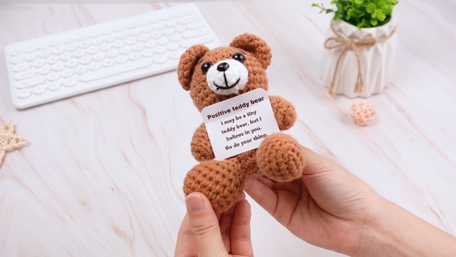 Amazon.com: VercanMonth Positive Trash Can Crochet with Card