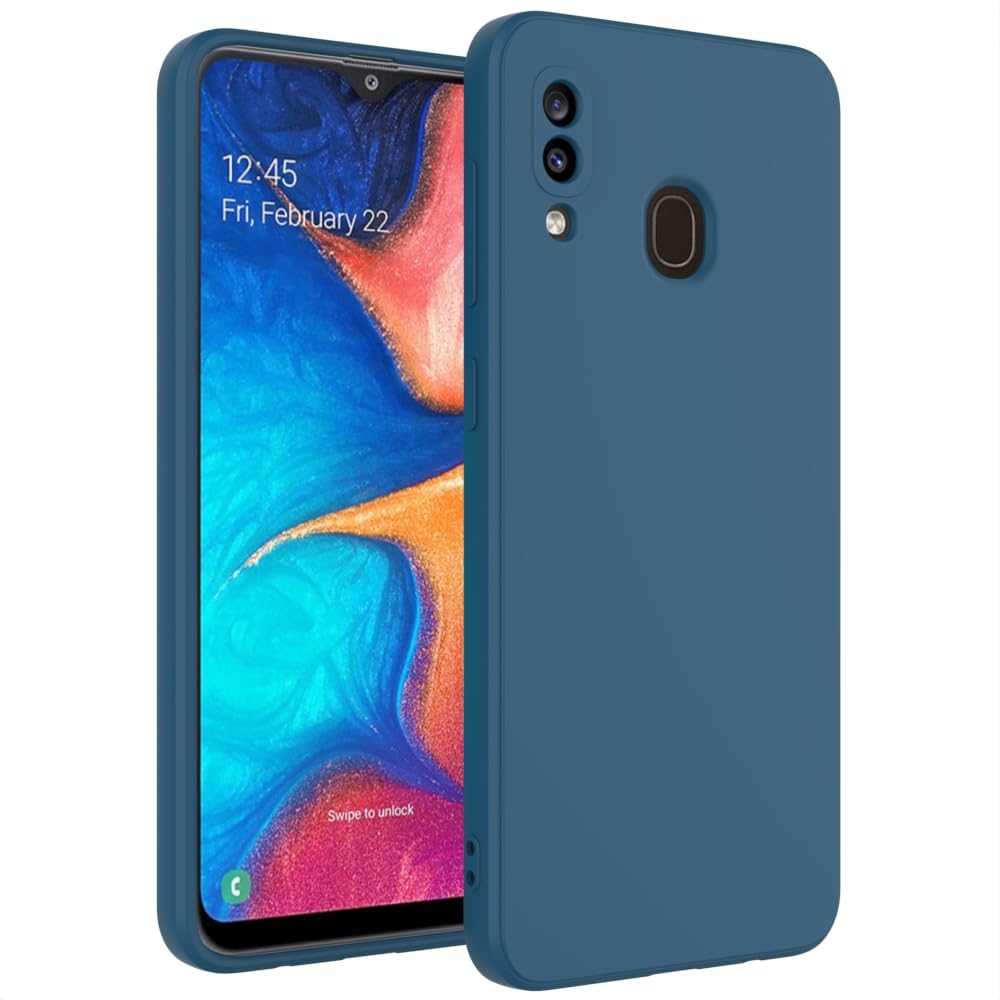 for Samsung Galaxy A20 Case Dark Blue, A30 Case Scratch Resistant with Soft Touch, Slim Thin Phone Cover for Samsung Galaxy A20 A30