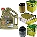 Produktbild Filter Set Inspektionspaket 5 Liter Motoröl Castrol EDGE Titanium FST 5W-30 LL MANN-FILTER Innenraumfilter Luftfilter Ölfilter