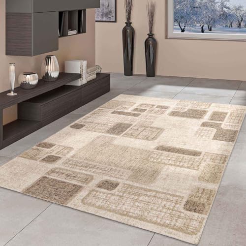 Taracarpet Moderner Kurzflor Designer-Teppich für Wohnzimmer Schlafzimmer und Kinderzimmer Abstrakt...