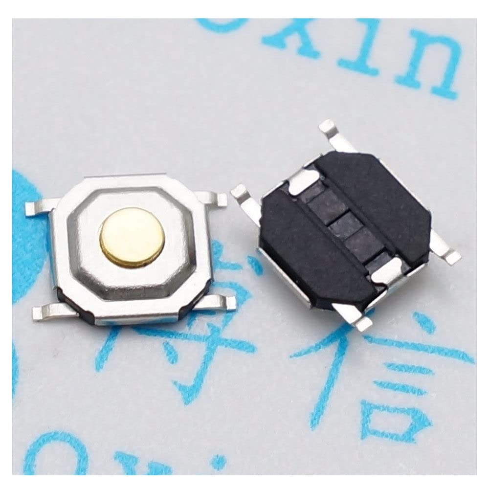 Micro-Interrupteur Tactile 4x4x1.5 de Rechange pour Réparer les Télécommandes et Petits Appareils